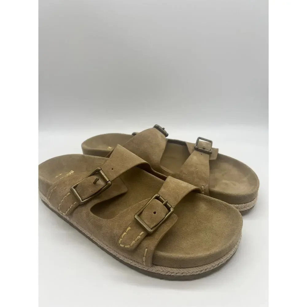 Polo Ralph Lauren Turbach Sandals Beige Suede Men Size 12D New